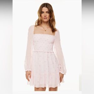 Aritzia Wilfred Tempest Mini Dress in Mochi Pink Size Medium GUC